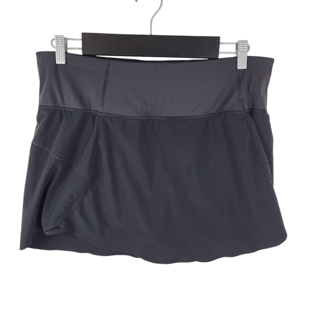 Athleta Run With It Skort Size 1x Inner Shorts Comfort Summer Fun
